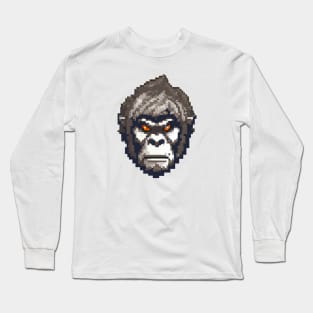 Head animal pixel art Long Sleeve T-Shirt